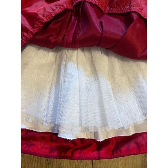 Cinderella Girls Size 2T Fit Flare Holiday Sleeveless Toddler Dress Red - Picture 8 of 9